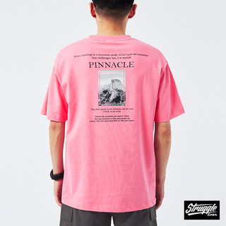 【Struggle Gear】PINNACLE印花短TEE「玫紅」M~3XL｜官方旗艦店82318