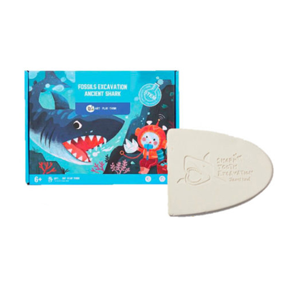【JarMelo 原創美玩】STEAM化石考古玩具-遠古鯊魚