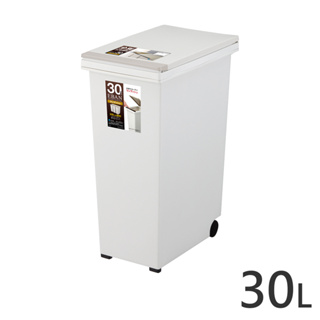 日本ASVEL-EBAN彈壓式垃圾桶-30L / 廚房寢室客廳 分類輪子 按壓 台北市專用垃圾袋25公升