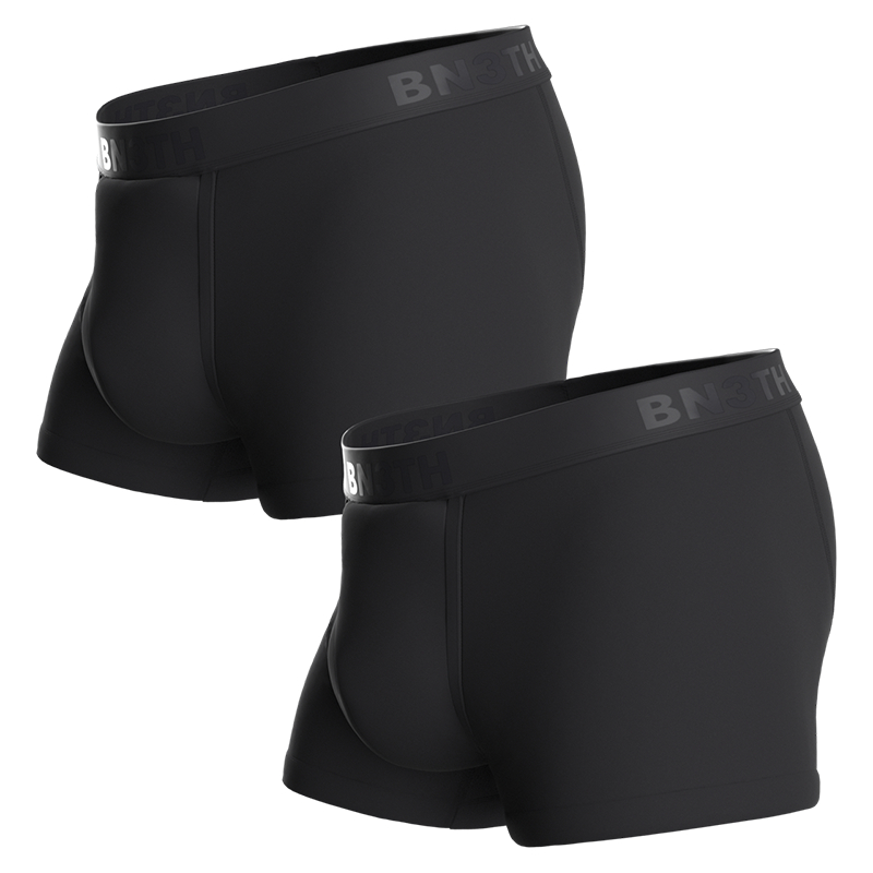 【BN3TH 畢尼適】經典短版兩件組-瞬黑 3D立體囊袋內褲 三件組 M219000-0028 M219002-0028