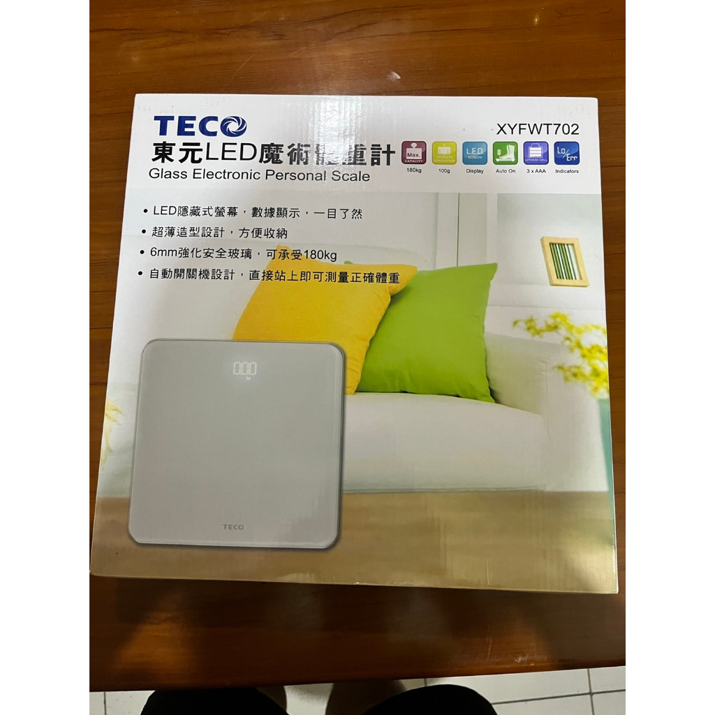 【TECO 東元】LED魔術體重計(XYFWT702)