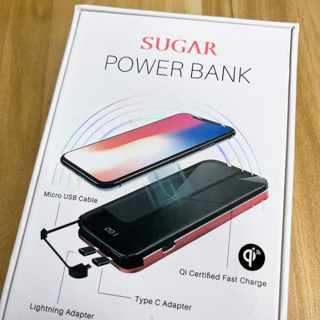 SUGAR JY-AW30 8000mAh POWER BANK三合一多功能無線充行動電源