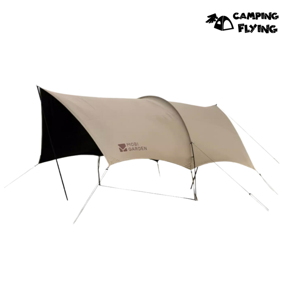 MOBIGARDEN 觀庭A250 天幕 哈比天幕 隧道帳 加厚黑膠天幕 台灣現貨 campingflying 想露飛飛