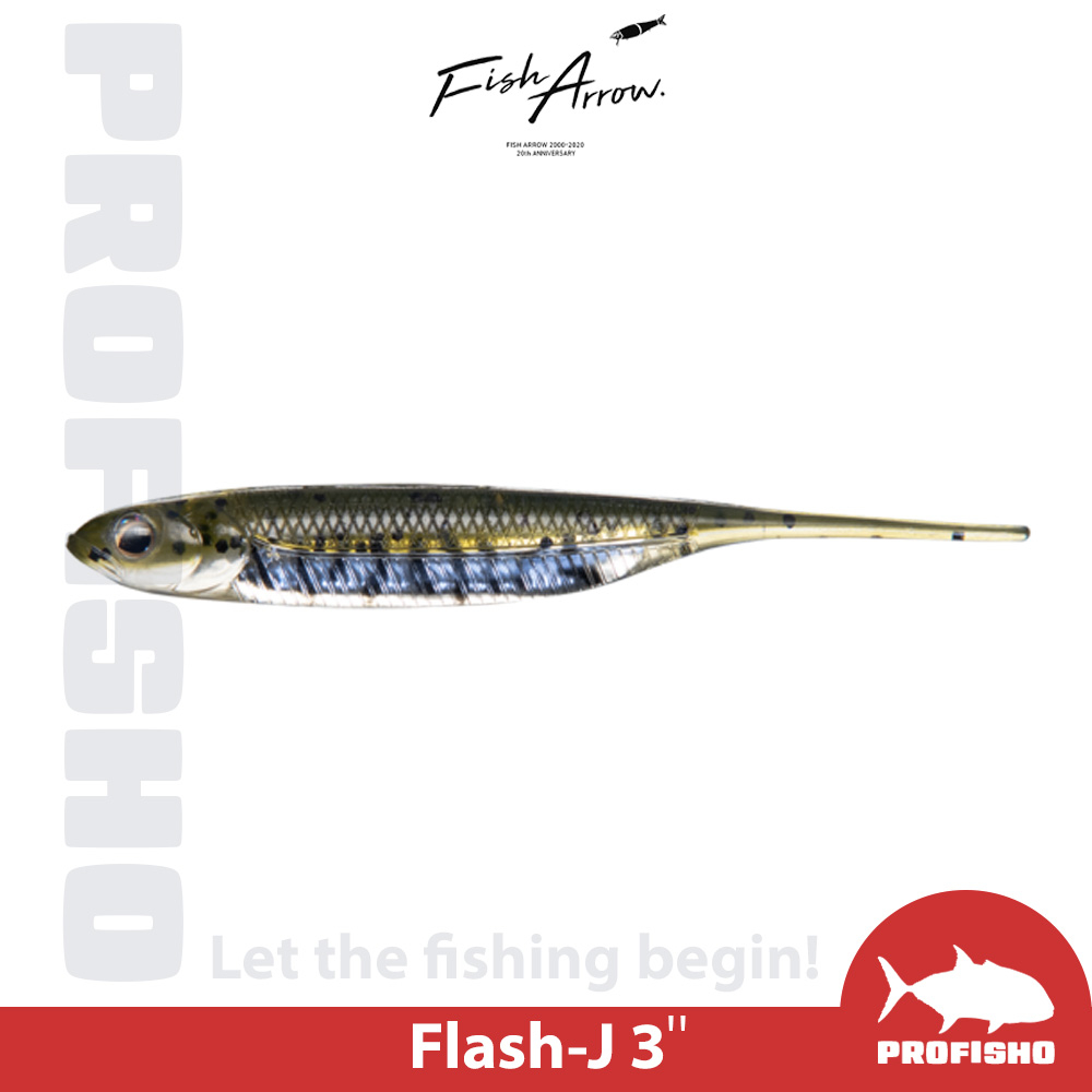 【搏漁所釣具】Fish Arrow Flash-J 3" 魚型軟蟲 路亞 仿真小魚 擬真假餌 多功能 高仿真 淡水 溪釣