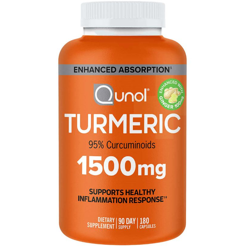 🇺🇸代購💓Qunol Turmeric 薑黃 1,500 毫克，180 粒膠囊