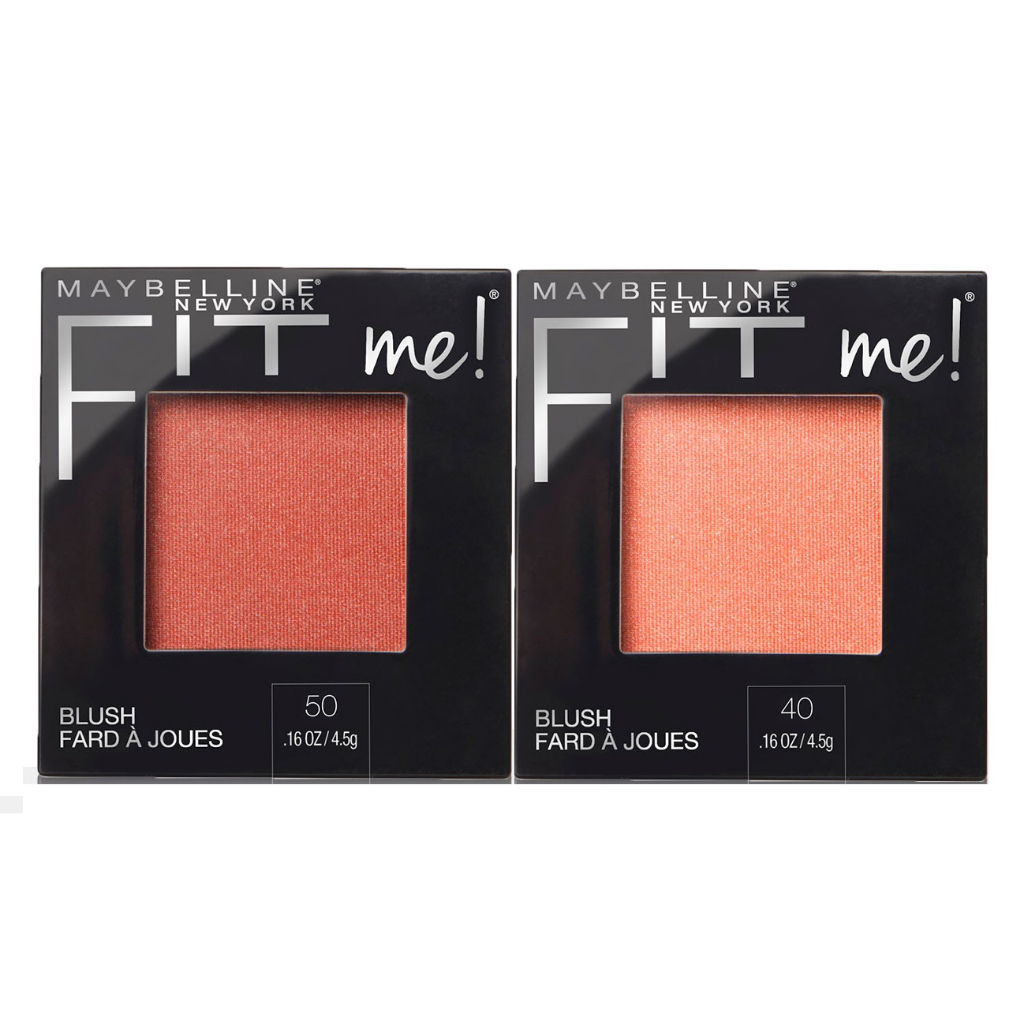 【MAYBELLINE 媚比琳】FIT ME 怦然心動腮紅 4.5g  40蜜桃 50紅酒 【樂美小舖】