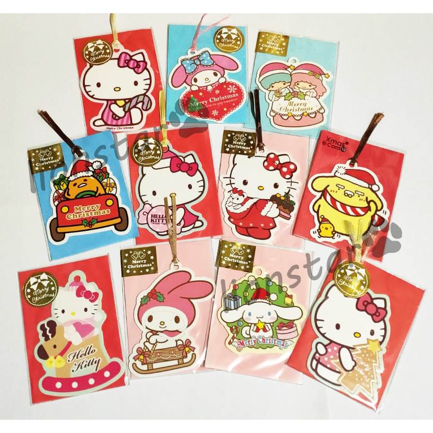 正版 三麗鷗 硬板 造型 可挑款 Hello Kitty 美樂蒂 蛋黃哥 雙子星 造型 小卡 禮物卡 信紙 信封 卡片