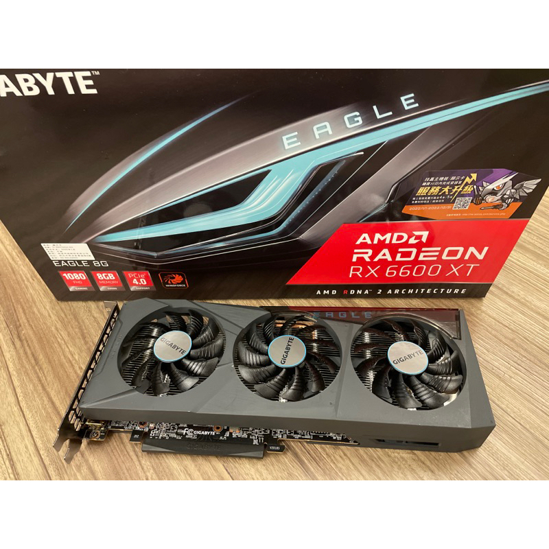 GIGABYTE AMD RADEON RX6600XT 8G GDDR6 2022/1月購入九成新