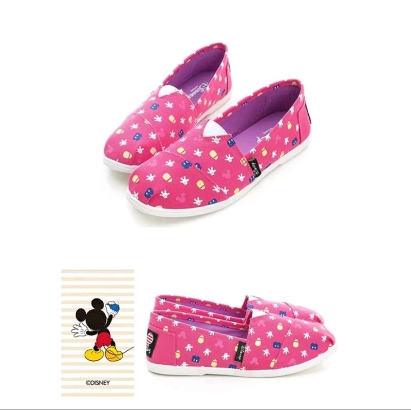 Disney 經典米奇懶人鞋 -桃(DW3101)