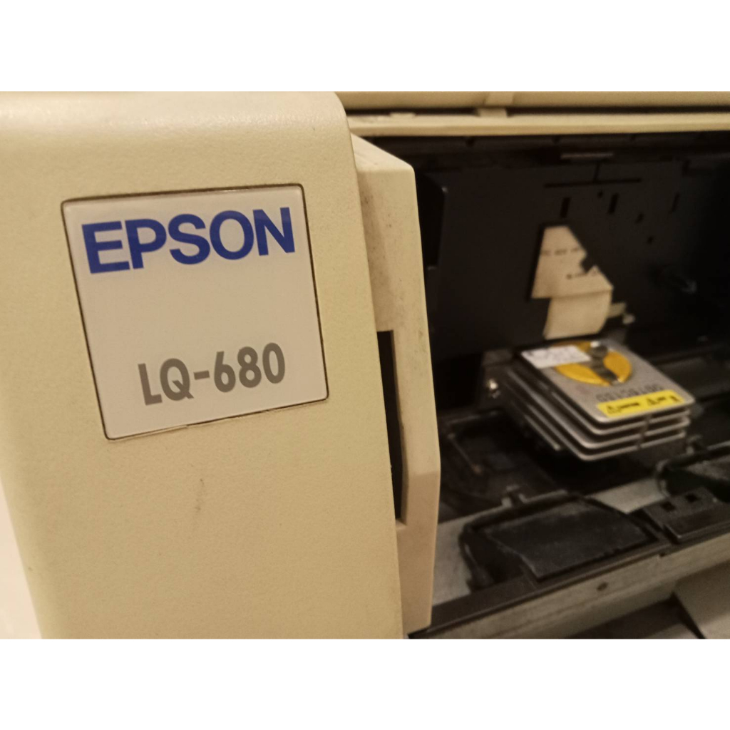 蟹老闆 EPSON LQ-680 整新二手點陣印表機 附電源線防塵蓋 無導紙板