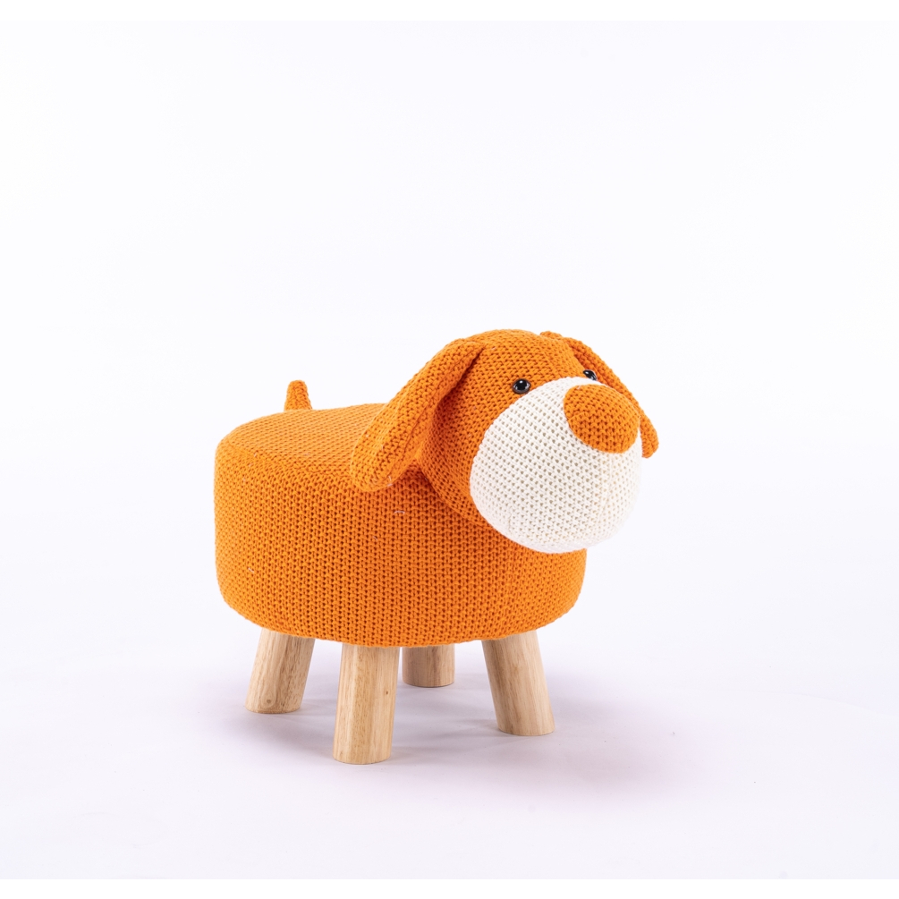 【PaPa選物傢俱】小小動物針織椅凳系列 小狗針織椅凳 凳子 矮凳 寵物家具【新品試賣免運費】