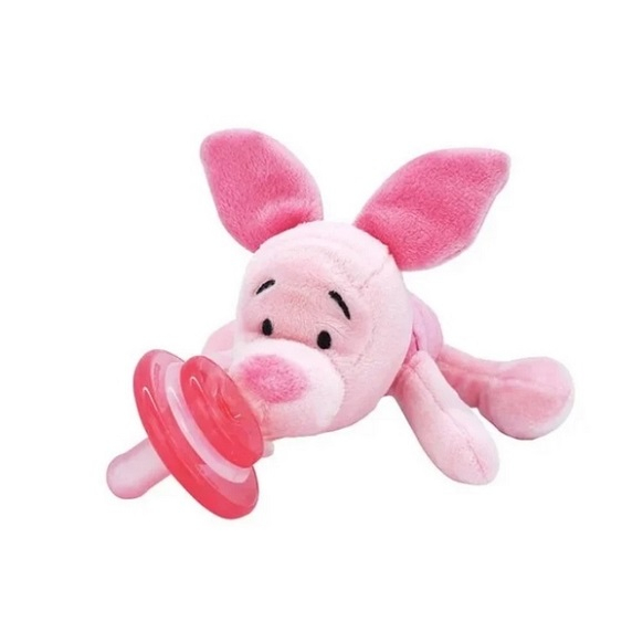 美國 nookums迪士尼寶寶可愛造型安撫奶嘴玩偶(850014766030小豬) 459元