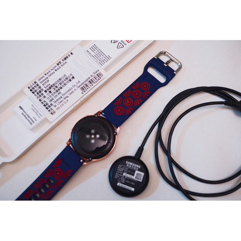 &lt;贈送美國隊長錶帶&gt; SAMSUNG 三星 Galaxy Watch Active2 40mm 玫瑰金