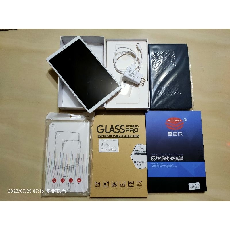 （二手）SAMSUNG 三星平板 Tab A7 Lite Wi-Fi(4G/64G)附皮套及鋼化膜 父親節送禮好選擇