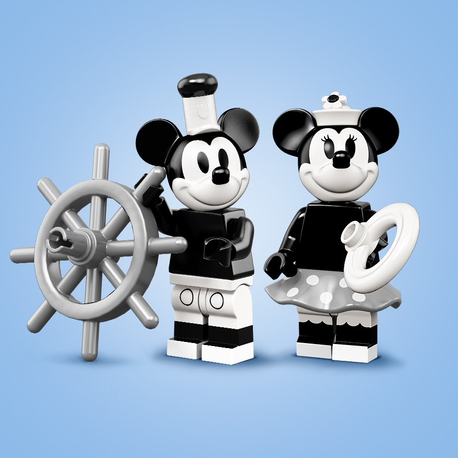 [全新未組] 樂高LEGO 71024 迪士尼人偶 抽抽包第二彈 - 米奇 米妮 汽船威利號 黑白米妮 水手 經典 舵手