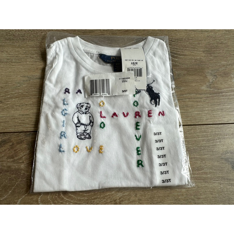 Polo Ralph Lauren 兒童短袖 T shirt 經典小熊 3T