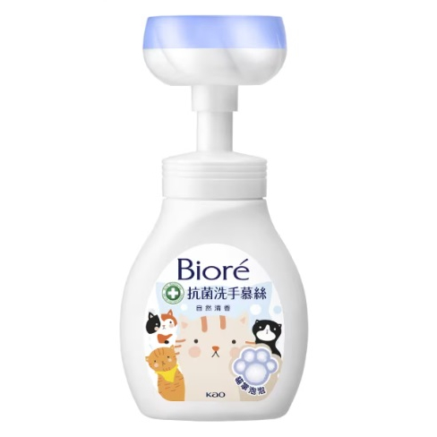 10%蝦幣【Biore 蜜妮】抗菌洗手慕絲 自然清香 貓掌泡泡款 280ml 效期2025.10【淨妍美肌】