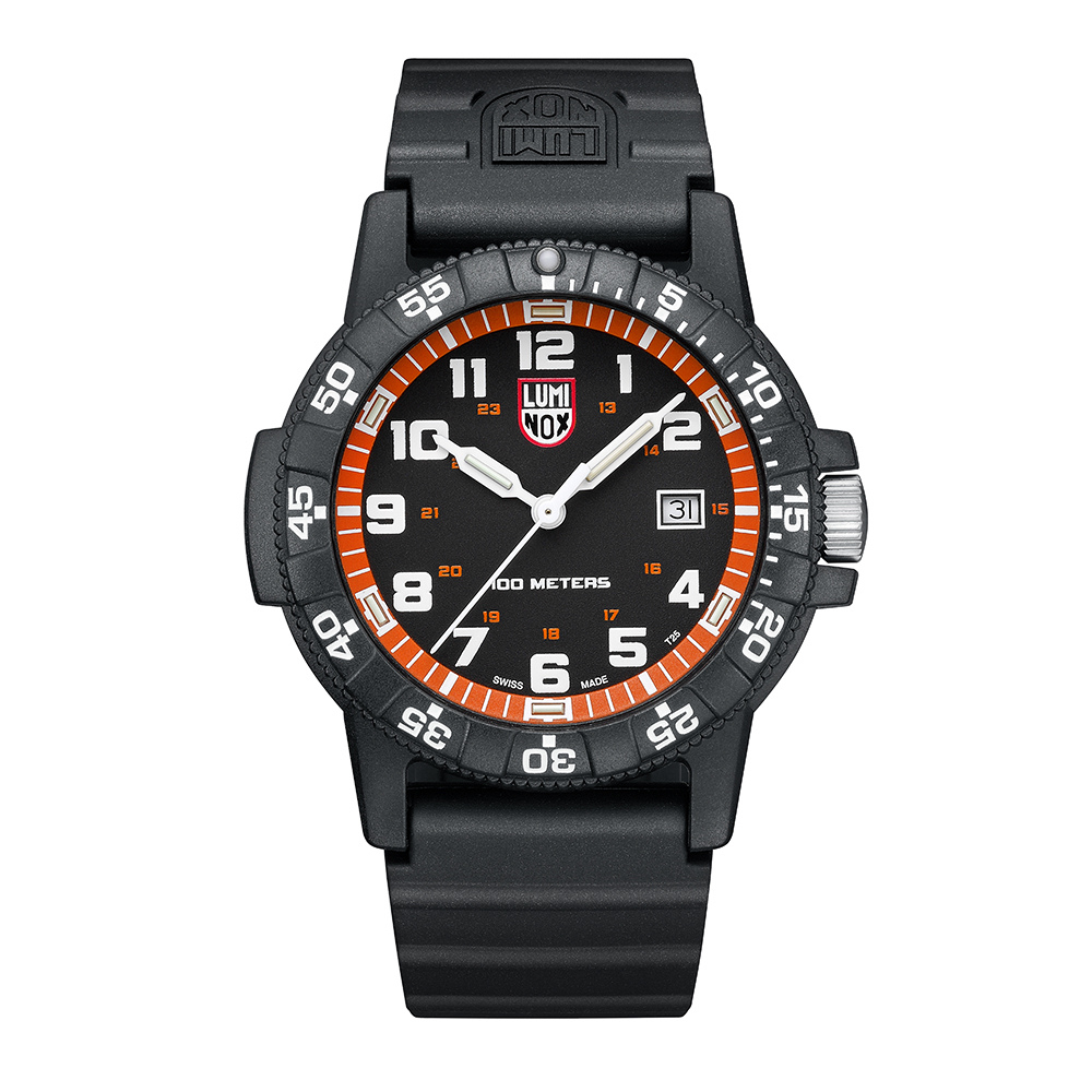 LUMINOX 雷明時Leatherback Sea Turtle Giant革龜運動腕錶 – 橘 / 0329