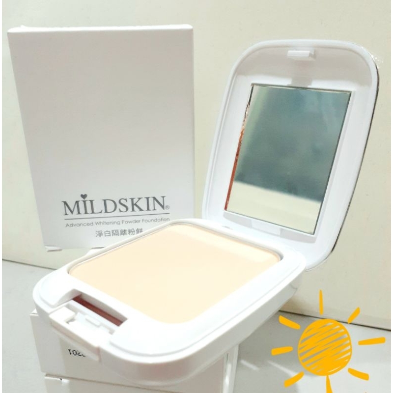 【特價$120】MILDSKIN麥德絲肌 淨白隔離粉餅SPF37防曬粉餅(內附粉撲)