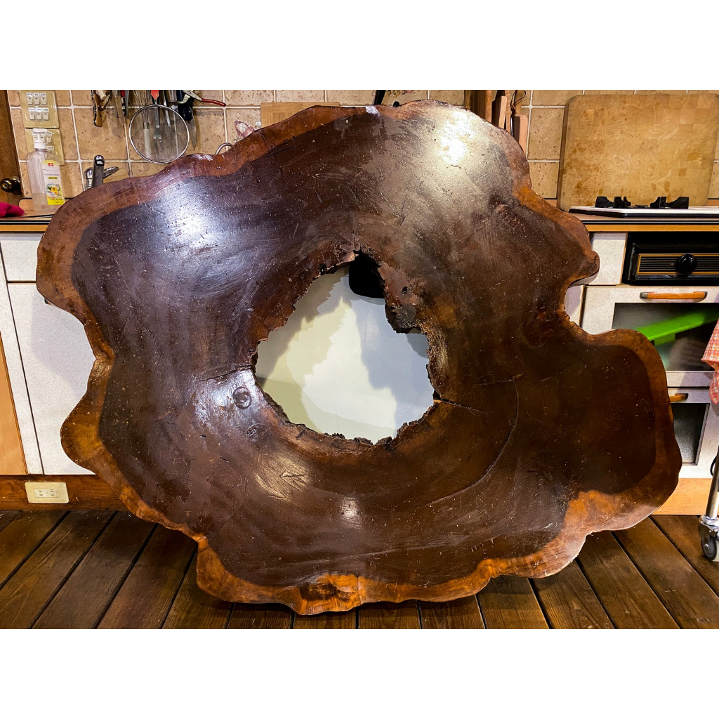 紅豆杉原木桌面, 長1600寬1200mm板厚78mm