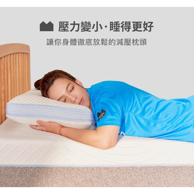 [全新]居家先生MR.LIVING 67折出售 涼感減壓記憶枕 (高14cm)｜冰絲表布 專利記憶棉