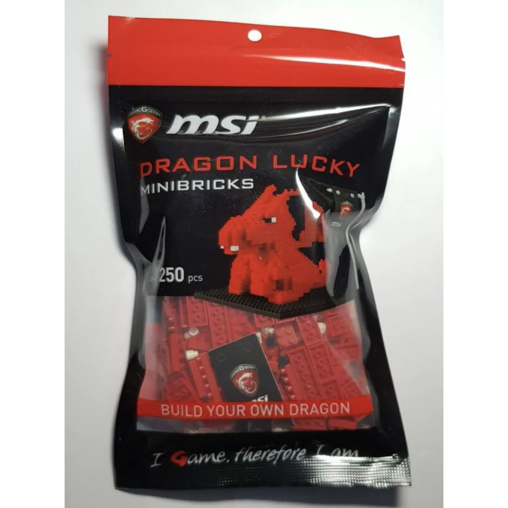 全新 MSI 微星 電競 樂高 積木 紅龍 積木龍 Dragon Lucky