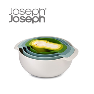英國Joseph Joseph 新自然色量杯打蛋盆9件組