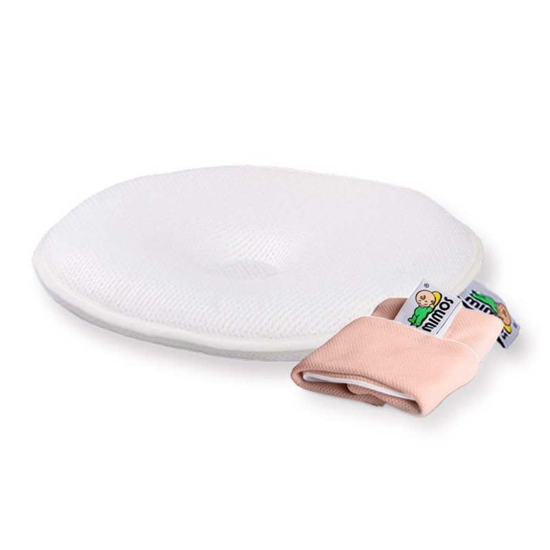 MIMOS 3D超透氣自然頭型嬰兒枕 【枕頭+枕套】S