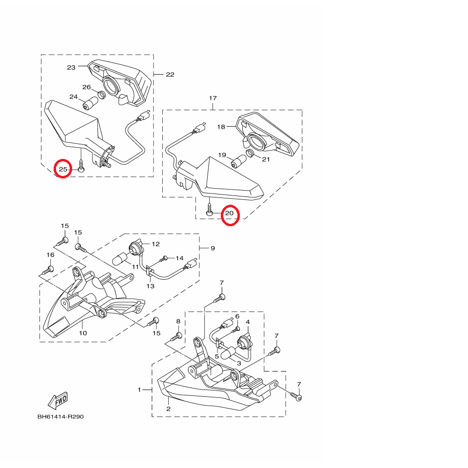 YAMAHA 原廠 FORCE 155 JOG125 螺絲 料號：3P3-H4125-00