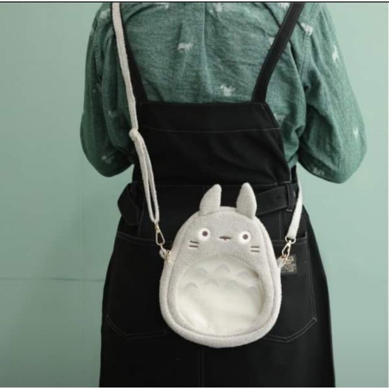 日本 宮崎駿 龍貓 卡西法 造型 側背包 禮物 包包 斜背包 旅行包 輕便包 小包 可調背帶