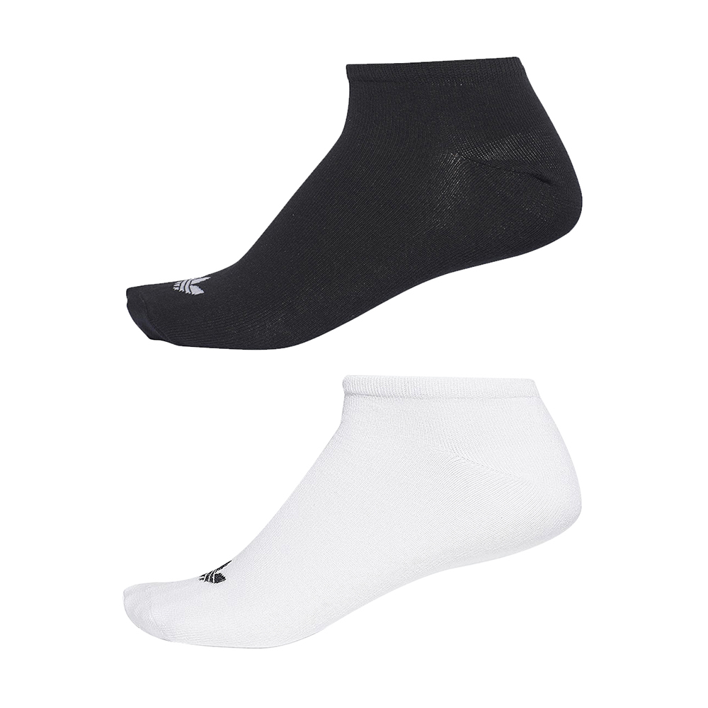 ADIDAS 短襪 踝襪 隱形襪 3入組 黑白 TREFOIL LINER - S20273 / S20274