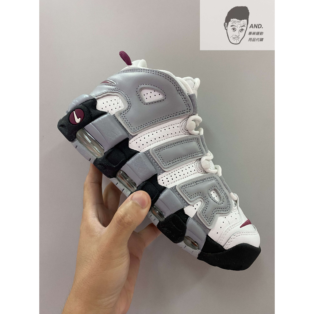 【AND.】NIKE AIR MORE UPTEMPO 白灰黑 休閒 穿搭 復古 女款 DV1137-100