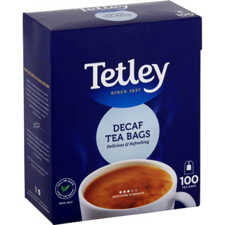 英國Tetley Decaffeinated Tea 無咖啡因紅茶 100小包/200年歷史的茶葉2023新包裝上上市