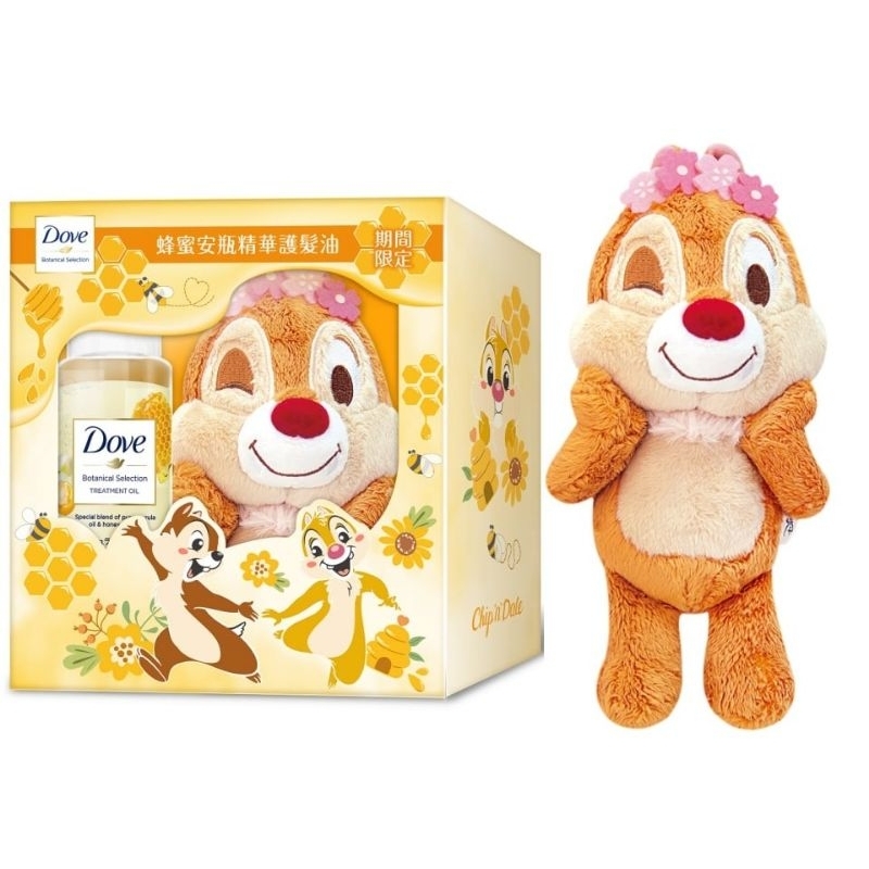 全新 現貨 日本 多芬 迪士尼 奇奇蒂蒂 娃娃 期間限定 聯名 dove Disney doll chip dale