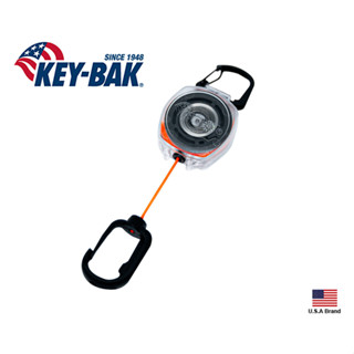 KEY-BAK美國Sidekick Key-Connect橘色24吋長伸縮線D型環鑰匙圈【KB0KB1-0A211】