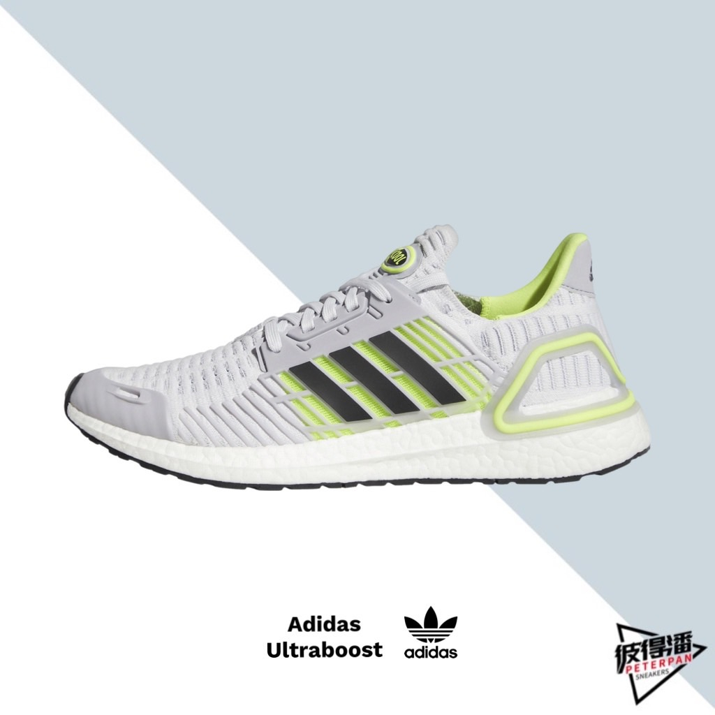 ADIDAS ULTRABOOST DNA CC 白螢光綠 三線 網布 跑鞋 GY0340【彼得潘】