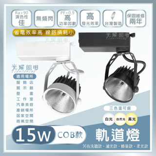 LED COB 8W 15W 投射燈 軌道燈 柔光 導光 防眩 服飾店 汽車美容 商店 展示館 工作室 壁畫 居家 商業