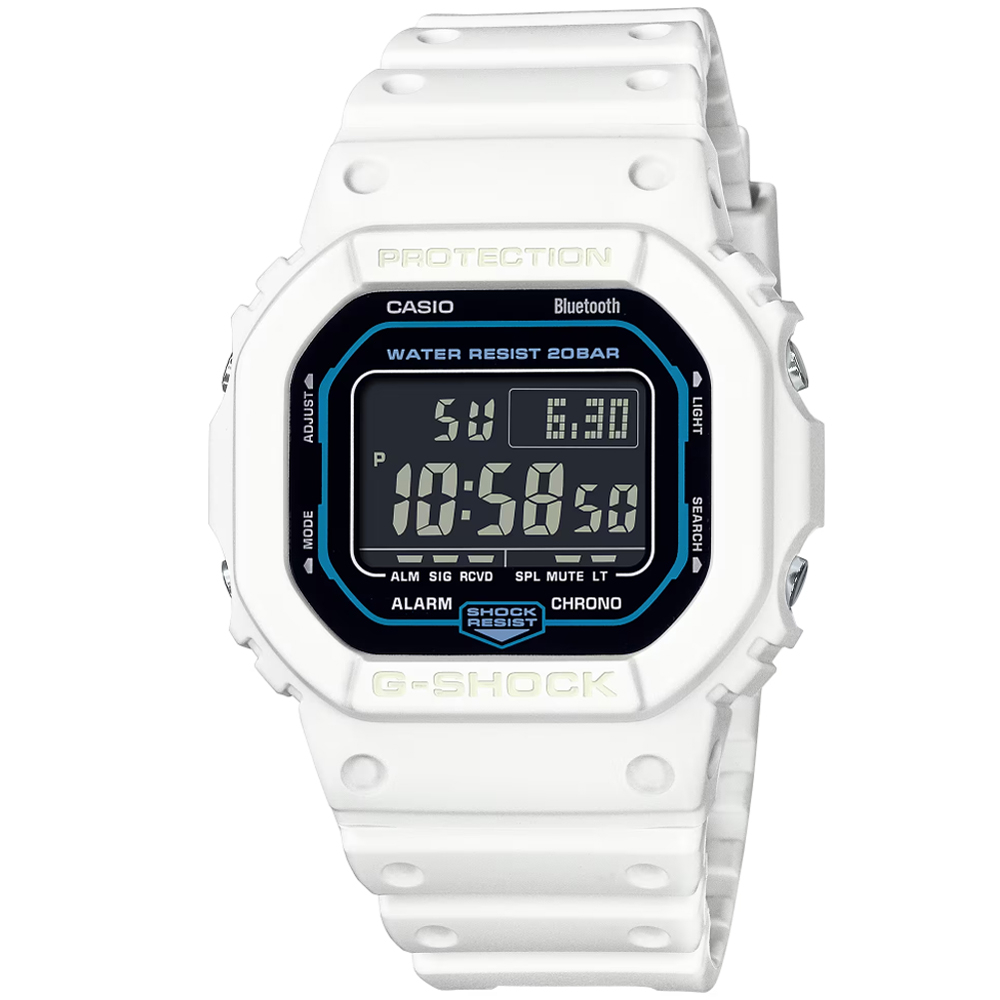 【聊聊甜甜價】CASIO G-SHOCK 藍牙連線 科技感電子腕錶 DW-B5600SF-7