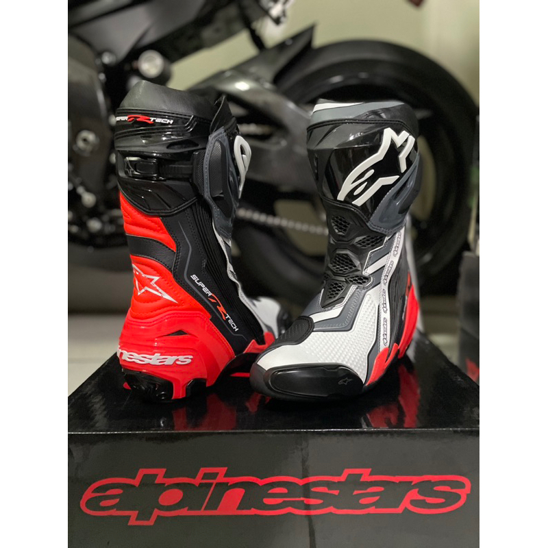 Alpinestars Supertech R 頂級車靴/灰白紅/其他顏色也可詢問