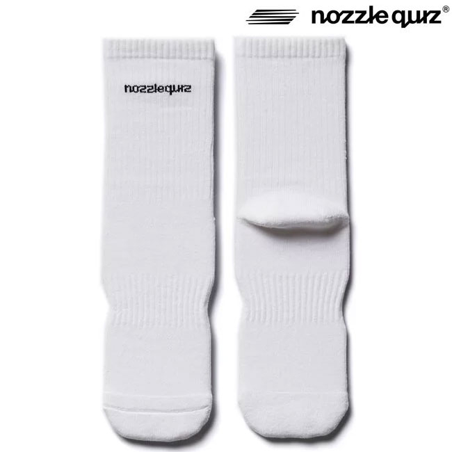 NOZZLE QUIZ 後研 AC-BSSX02WW ESSENTIAL 休閒襪 / 低筒襪 (白色) 化學原宿
