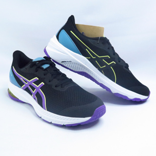 ASICS GT-1000 12 GS 大童 慢跑鞋 女鞋 1014A296002 黑x葡萄紫