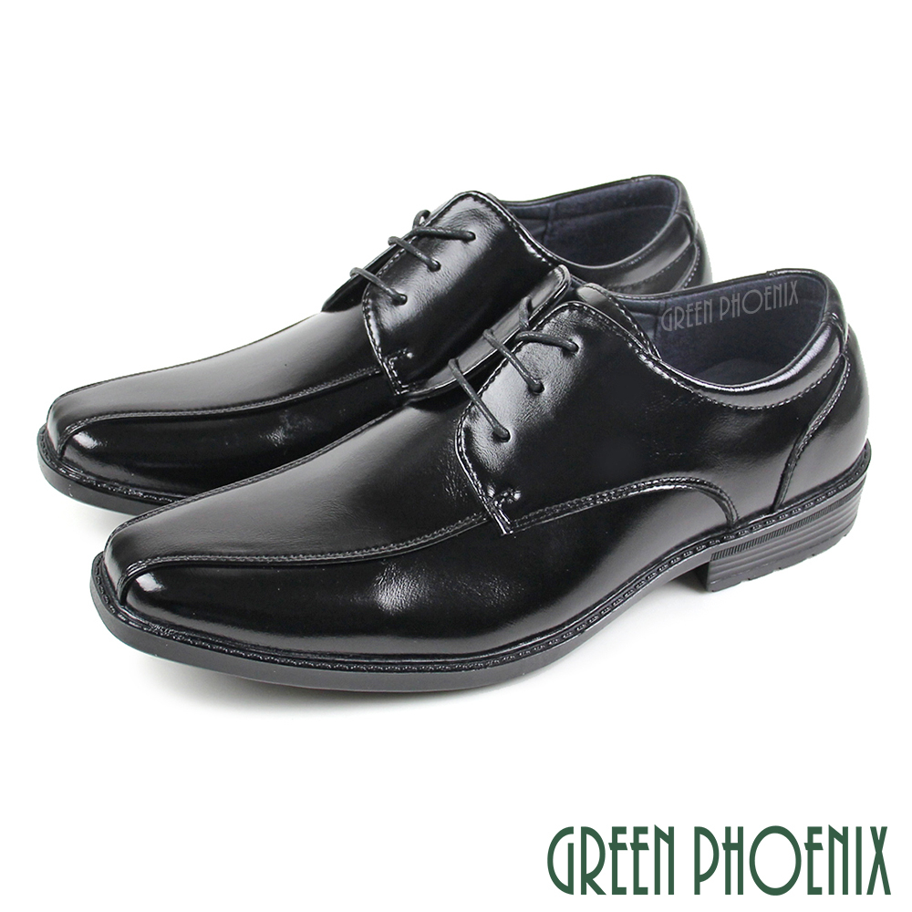 【GREEN PHOENIX】男 紳士鞋 商務鞋 新郎鞋 學生鞋 皮鞋 素食皮革 T59-10835