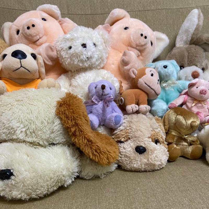 【二手】二手玩偶 玩偶 泰迪熊 送禮 展示 絨毛玩偶 全新玩偶 限定 全新 絕版 娃娃 狗狗 兔子