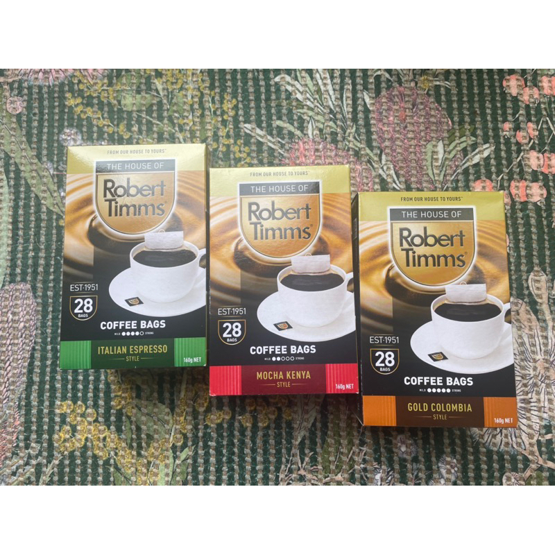 現貨 澳洲代購 澳洲自有品牌Robert Timms茶包咖啡 盒裝28入 160g