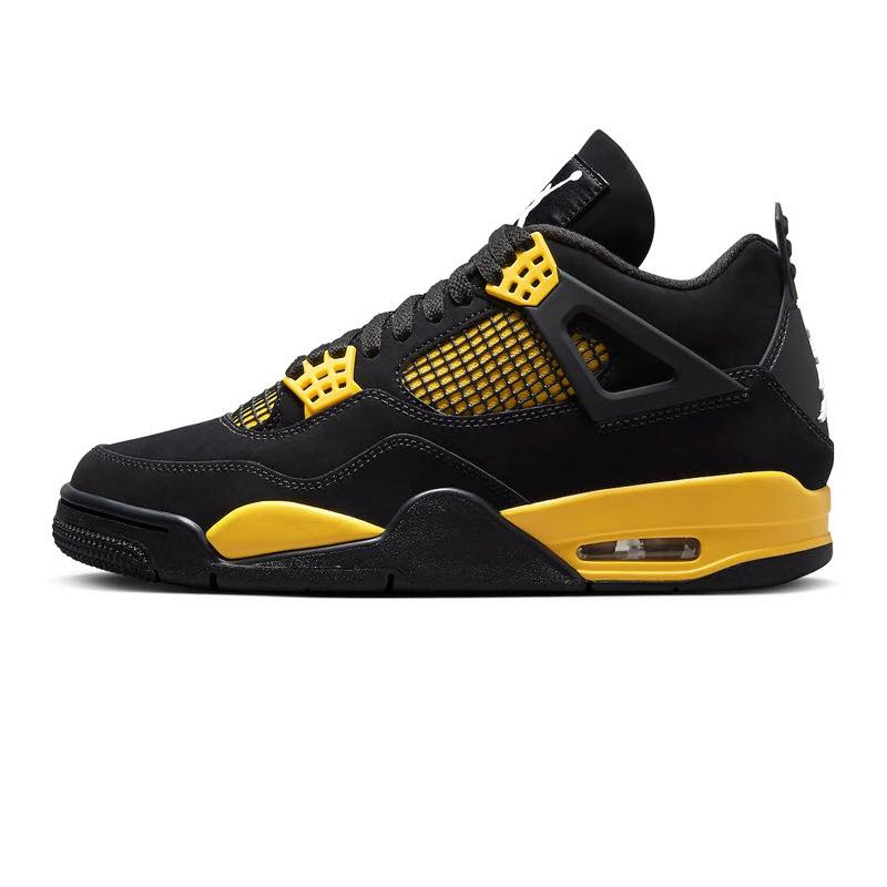 GOSPEL【Air Jordan 4 Retro "Thunder"】黑黃 雷公 男鞋/大童 DH6927-017