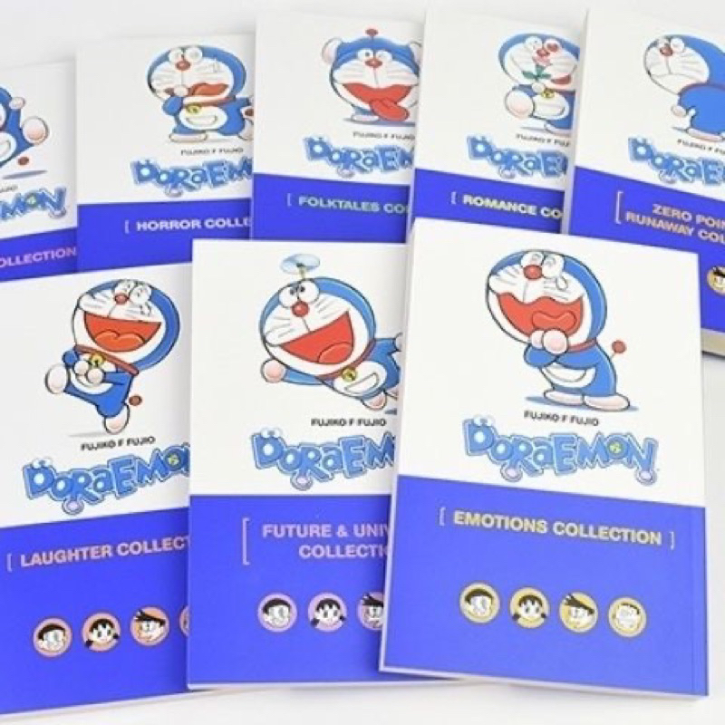 小叮噹熱門暢銷英文漫畫書Doraemon 哆啦A夢漫畫8冊套裝 兒童經典英語漫畫書全套