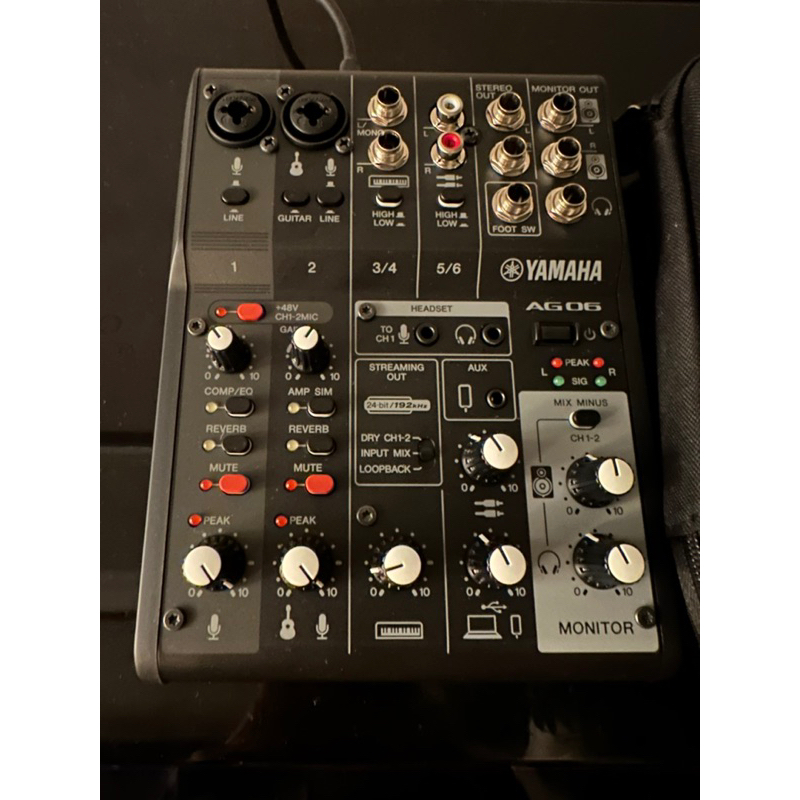YAMAHA AG06 MK2(黑)[9.99成新］錄音介面 混音器 效果器