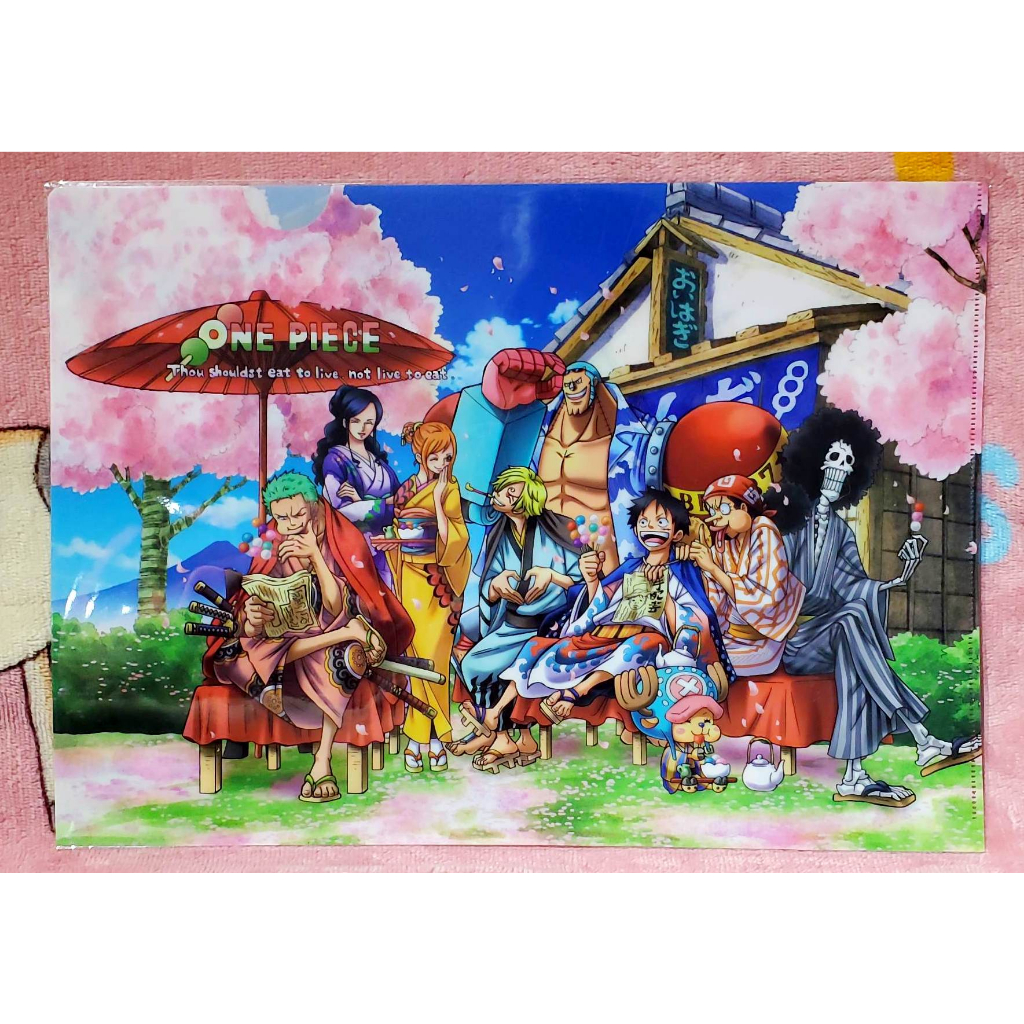 ONE PIECE海賊王航海王A4文件夾資料夾香吉士魯夫喬巴香吉士騙人布娜美索龍羅賓佛朗基布魯克等人  C