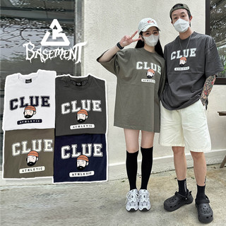 ▲𝕭𝖆𝖘𝖊𝖒𝖊𝖓𝖙 KH1194 CLUE俱樂部鬍子大叔短TEE 落肩短T 寬鬆短T OVERSIZE 男女款 情侶短T