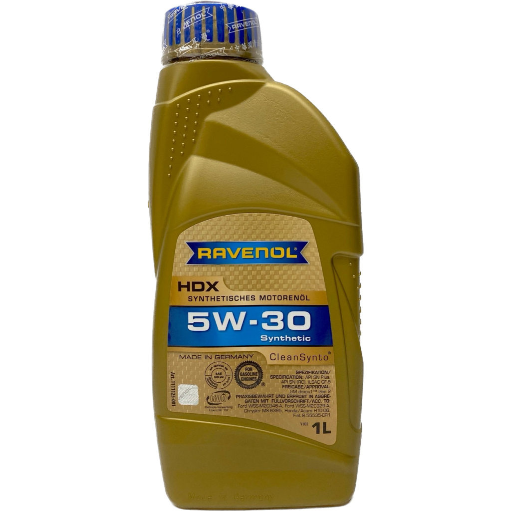 RAVENOL HDX 5W-30 5W30 機油 日耳曼 SN Plus ILSAC GF-6A LSPI【伊昇】